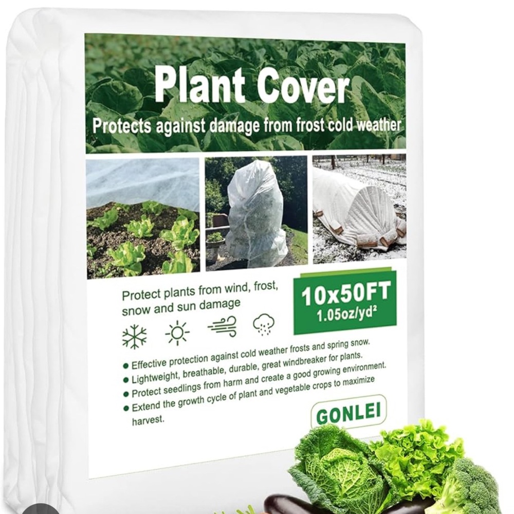 Plant Covers Freeze Protection-10x50FT 1.05oz/yd²,